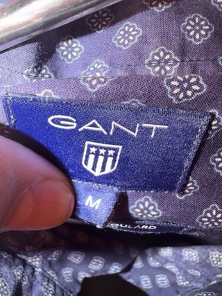 Camisa Gant Azul con Estampado
