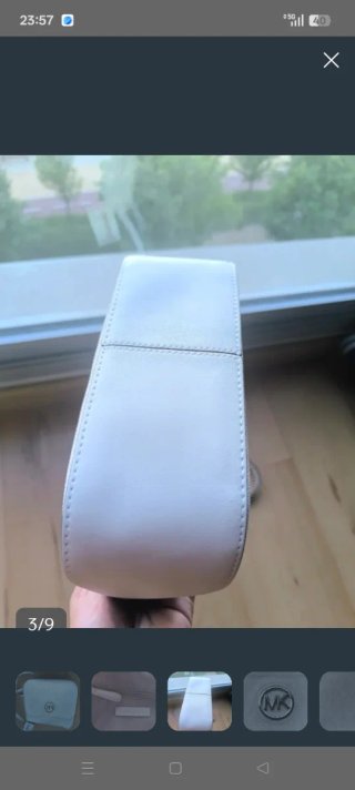 Bolso Michael Kors Blanco y Plateado