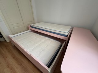 Cama nido juvenil con 2 colchones + mesa estudio