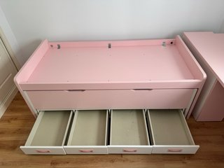 Cama nido juvenil con 2 colchones + mesa estudio