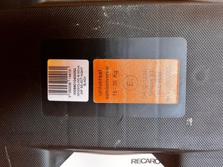 Silla de coche RECARO Grupo 2/3 15-36kg negra