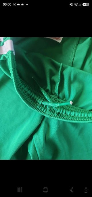 Pantaloncini Adidas Bimbo 7/8 Anni Verdi