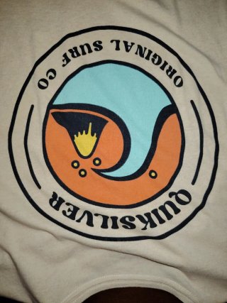 Camiseta Quiksilver Beige Multicolor