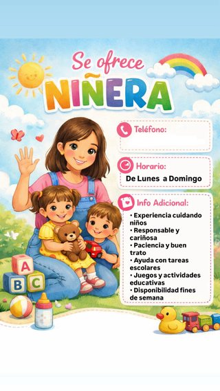 Servicio niñera.