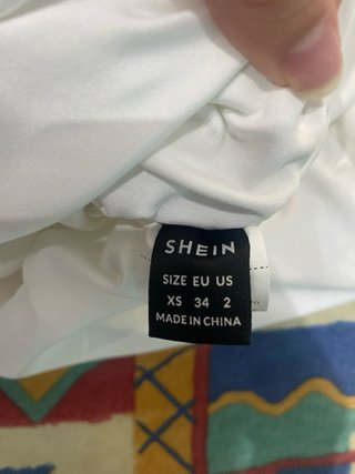 Vestido blanco fruncido