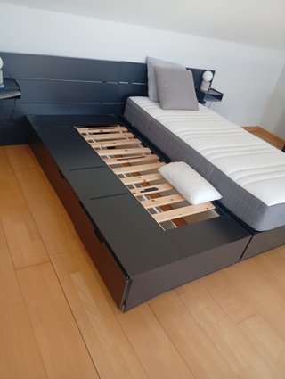 Dormitorio IKEA NORDLI + Colchón EMMA + mueble tv