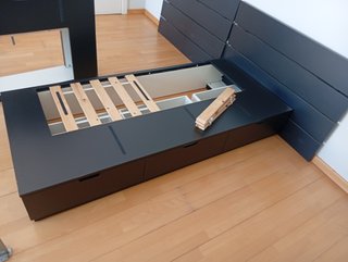 Dormitorio IKEA NORDLI + Colchón EMMA + mueble tv