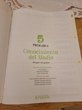 Libros conocimiento del medio Anaya