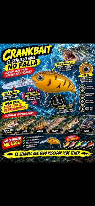 Señuelo Crankbait para Pesca