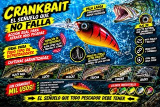 Señuelo Crankbait para pesca