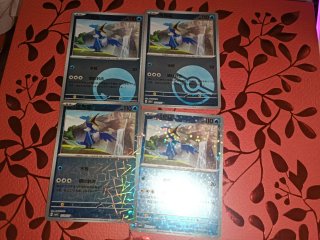 Set 4 Cartas Pokémon Cramorant Gem Pack Vol 4