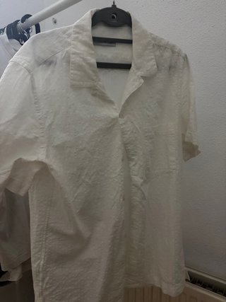 Camisa Mango Blanca Texturizada
