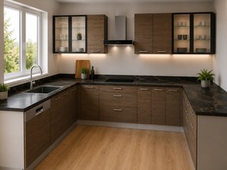 Cocina modular Roble Hudson Chocolate