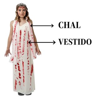 Disfraz Halloween Mujer Sangrienta M/L