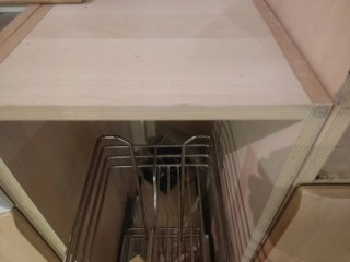 Muebles de cocina madera y cristal