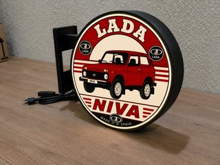 Cartel Luminoso LED LADA NIVA Coche Clásico