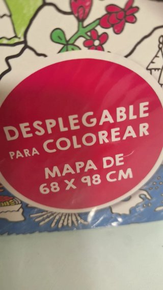 Mapa gigante para colorear (4 títulos)