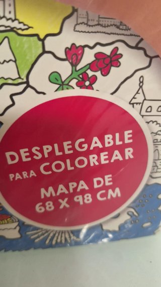 Mapa gigante para colorear (4 títulos)