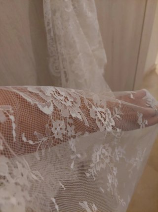 Mantilla de Novia Encaje Blanco