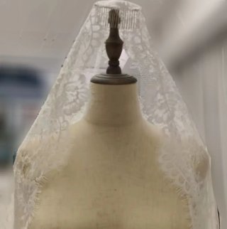 Mantilla de Novia Encaje Blanco