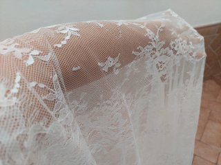 Mantilla de Novia Encaje Blanco