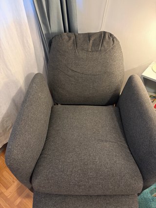 Sillón reclinable Ikea EKOLSUND gris