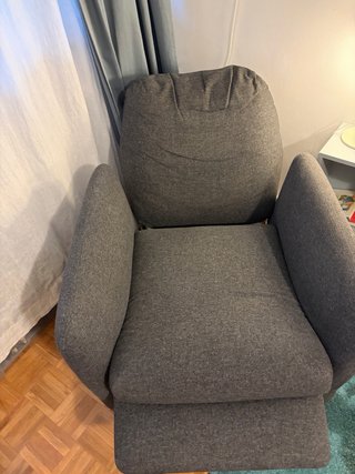 Sillón reclinable Ikea EKOLSUND gris