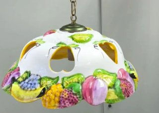 Lámpara de techo cerámica 39cm Frutas