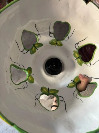 Lámpara de techo cerámica 39cm Frutas