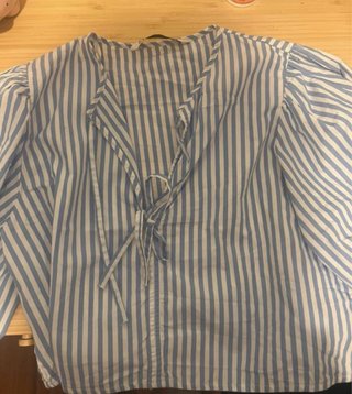 Camisa zara Rayas Azul y Blanco Talla S