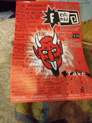 Cartel Festival Est_Mad 97 Extremoduro