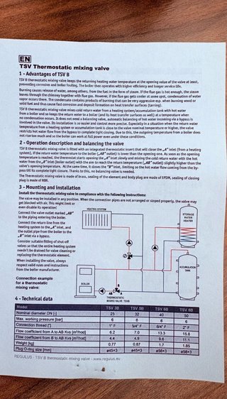 Válvula Anti-Condensação Regulus TSV3B 55°C