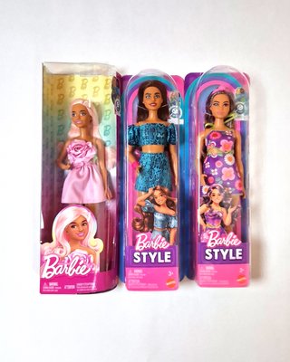 Lote 3 Muñecas Barbie Fashionistas/Style