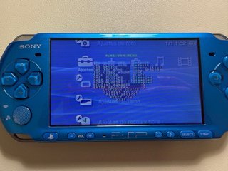 PSP 3000 Azul + Batería Nueva + Tarjeta 8GB