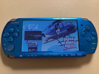PSP 3000 Azul + Batería Nueva + Tarjeta 8GB