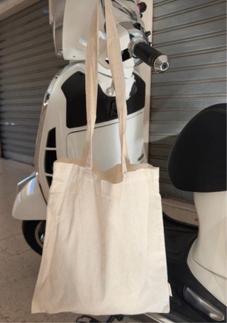 10 Shopper Cotone 38x42 cm Beige