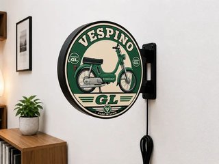 Cartel Luminoso Vespino GL Clásico LED