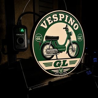 Cartel Luminoso Vespino GL Clásico LED