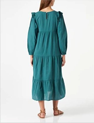 Vestido Springfield bordado verde