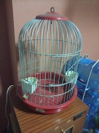 Jaula para loro redonda