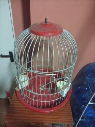 Jaula para loro redonda