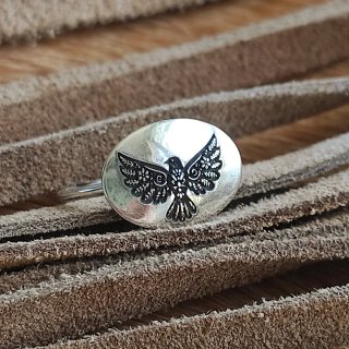 Anillo Plata 925 Pájaro Ovalado