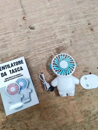 Mini Ventilatore da Tasca Ricaricabile USB