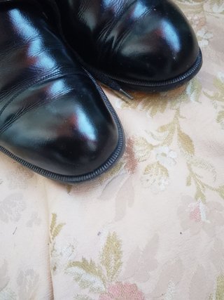 Scarpe uomo pelle nera lisce 43 san marco vintage