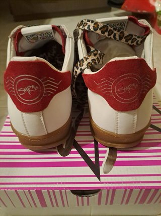 Sneakers Semerdjian pelle beige/bianco