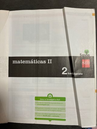 Matemáticas II 2 Bachillerato