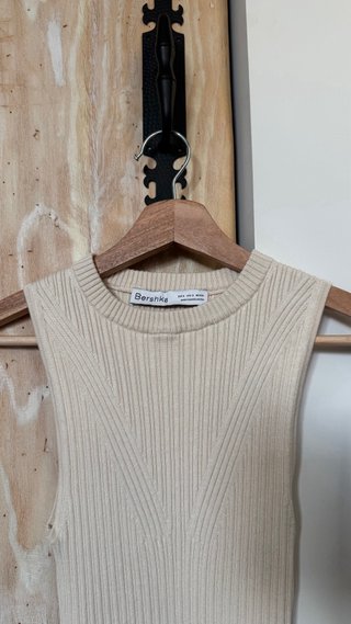 Vestido Bershka Beige