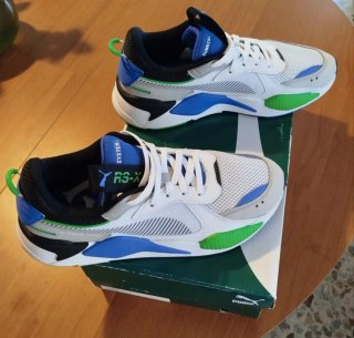 Sneakers Puma RS-X TOYS 44.5 bianco,verde,blu