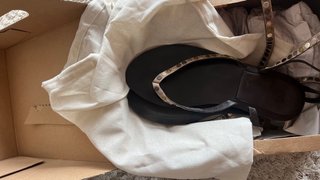 Sandalias Zara Piel Tachas Talla 38