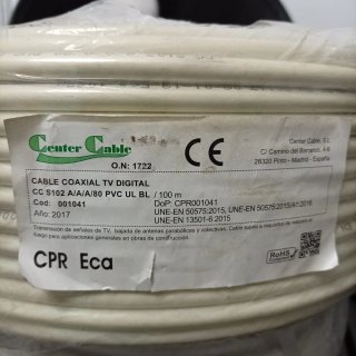Cable Coaxial Center Cable CC S102 100m